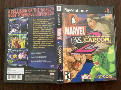 Relive the glory days of arcade fighting with this Marvel vs. Capcom 2 game for PlayStation 2. This...