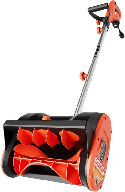 VOLTASK 12-Inch Corded Snow Blower, 10 Amp with Directional Plat, View more