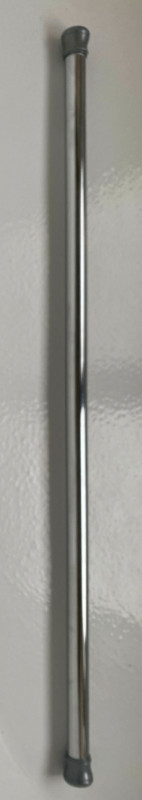 New Chrome Adjustable (36-60") Shower Curtain Rod, Tension Fit