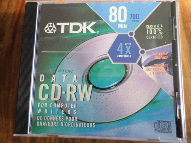 de TDK cd-rw , cd dans Autre  à Ville de Québec - Image 4