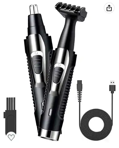 Small Beard Trimming for Men Rechargeable, 2 in 1 Ear and Nose, View more