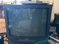 Sony Trinitron CRT TV and Philips DVD player good condition
