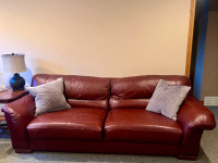 3 Piece Leather Sofa, Love seat, and Chair Set