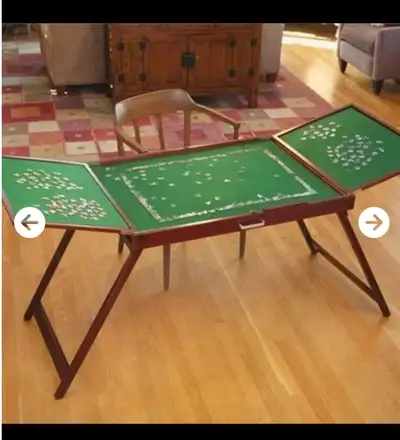 BITS AND PIECES PUZZLE TABLE, 25X34 IN Brand new - sealed box