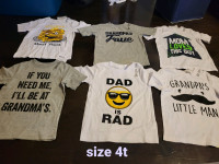 Boys size 4t short sleeve shirts (new with tag)