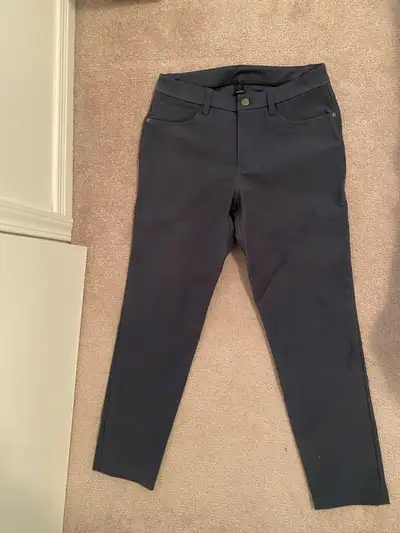 Mens lululemon ABC slim pant utilitech Iron blue 28 x 32, View more