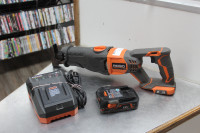 Ridgid Reciprocating Saw, Battery and Charger