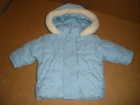 OSK KOSH Girls Blue Hooded Winter Coat  Size 12M