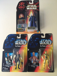 Star Wars Han Solo,C3PO and Senator Palpatine.