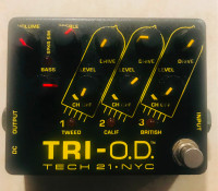 Tech 21 NYC Tri-O.D. Overdrive, Distortion Booster guitar pedal