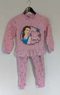 Girls Beauty and the Beast Sweater and Pants Set -Girls Size 7/8