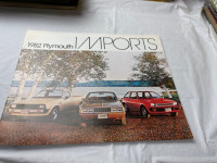 VINTAGE 1982 PLYMOUTH IMPORTS RAM50 SAPPORO COLT BROCHURE #M1579