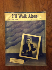 I'll Walk Alone Julie Styne 1945 vintage sheet music