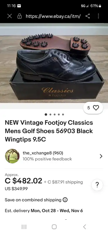 Vintage golf shoes, View more
