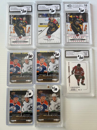 25 x Connor Rookie Cards, $100 to $200 each.