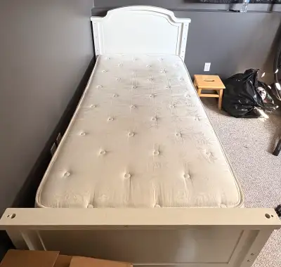 Twin Bed Frame with Mattress (Optional), View more