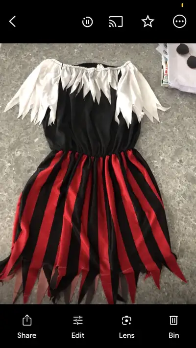 Argh, mateys! This be a gently worn pirate costume, ready for adventure on the high seas or at yer n...