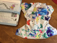 NEW Cloth diaper set, adjustable size - Rumparooz