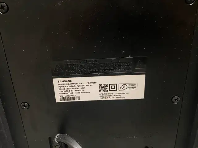 Samsung a650 tv speaker and subwoofer62866660947330122