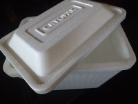 CryoPak COOLER : 24 can size / Styrofoam SNAP LID / NEW