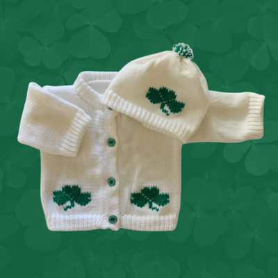Irish Baby Sweater, Handmade NEW Knitted Baby Sweater, Baby, View more