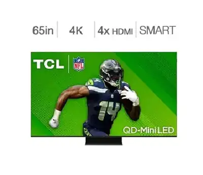 TCL 65" QLED Mini LED 4K HDR Ultra IMAX 120Hz Google TV 65QM751G, View more