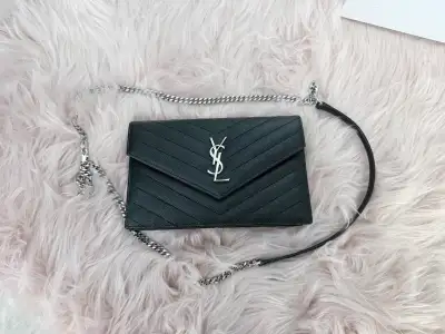Saint Laurent Cassandra Chain Wallet, View more