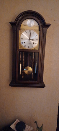 TEMPUS FUGIT 31 Day Chiming Pendulum Wall Clock with Key