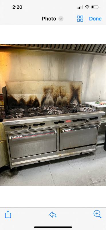 RESTAURANT GAS STOVE - 10 BURNER DUAL OVEN in Other Business & Industrial in City of Toronto - Image 3