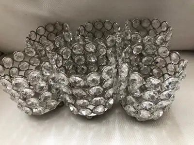 10 bejewelled candle holders, View more