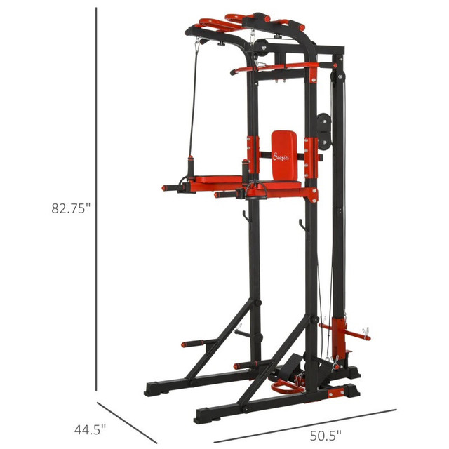 Power Tower, Pull Up Station with Dip Bar, Lat Pulldown Machine  in Exercise Equipment in Markham / York Region - Image 2