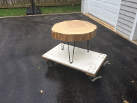 Spalted elm slab table