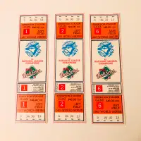 1987 Lot of 3 MLB Baseball Toronto Blue Jays World Series Ticket