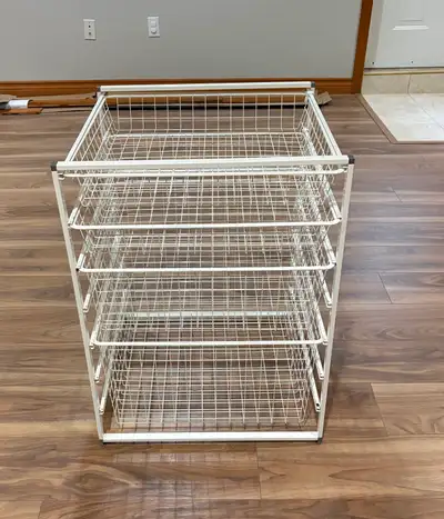 Wire shelving/storage (pullout drawers), View more
