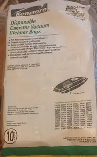 Kenmore Canister Vacuum Bags 9