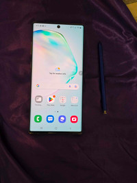 256 GB SAMSUNG NOTE 10 PLUS WITH PEN UNLOCKED (CRACK ON BACK)