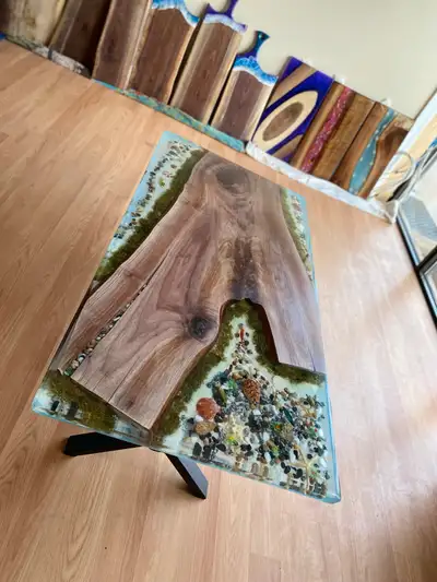 epoxy coffee table , View more