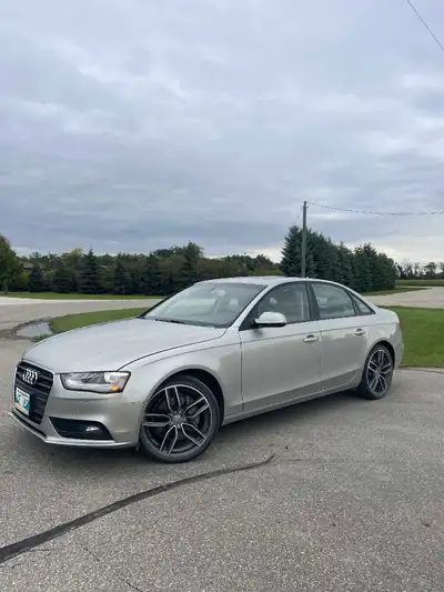 2013 Audi A4 with the 2.0L turbo engine and Quattro (all-wheel drive). 170,100 km Fresh safety Good...
