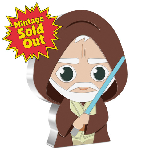 OBI-WAN KENOBI CHIBI SILVER COIN in Arts & Collectibles in Oshawa / Durham Region - Image 2