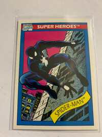 1990 Marvel Universe Series 1 Impel Black Suit Spider-Man#2 Card