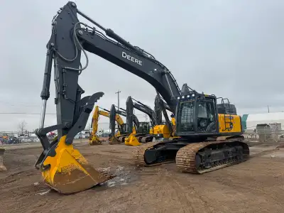 2022 John Deere 470G LC Excavator 5150hrs Enclosed Cab with A/C & Heat Rear View Camera Positive Air...