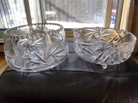 crstal glasss bowls antique great condition