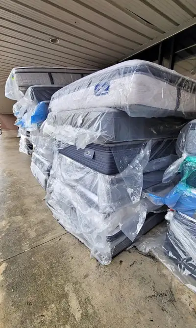 Brand new king-sized bed with orthopedic support mattress. Ideal for back support and restful sleep....