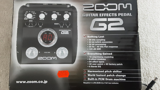 ZOOM G2 guitar multi effects processor. in Amps & Pedals in Abbotsford