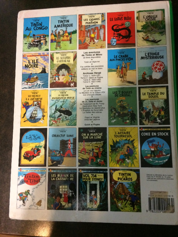Pour collectionneur Livre Tintin Vintage ON A MARCHÉ SUR LA Lune dans Bandes dessinées  à Sherbrooke - Image 2