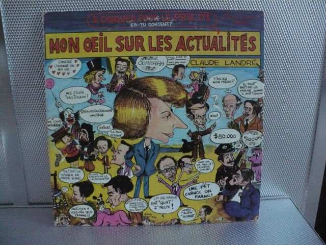 MON OEIL SUR LES ACTUALITÉS ( CLAUDE LANDRÉ VINYLE VINTAGE ) dans CD, DVD et Blu-ray  à Longueuil/Rive Sud - Image 2