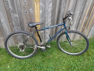 Tuned 21 speed with 26" wheels and 18" frame best for someone 5'4" or taller. Works great. Pickup in...