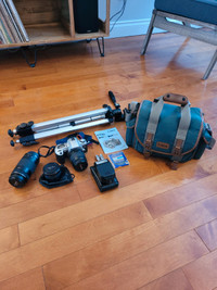 Canon Rebel G 35-mm Film Camera and Accessories