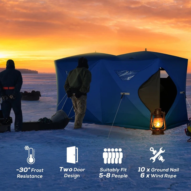 5-8 Person Pop-up Ice Fishing tent in Fishing, Camping & Outdoors in Markham / York Region