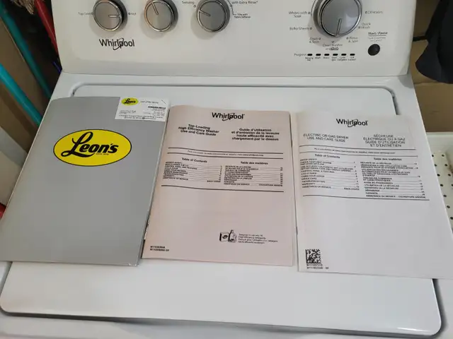 Whirlpool washer and dryer set  5 years old great working machin in Washers & Dryers in Summerside - Image 7